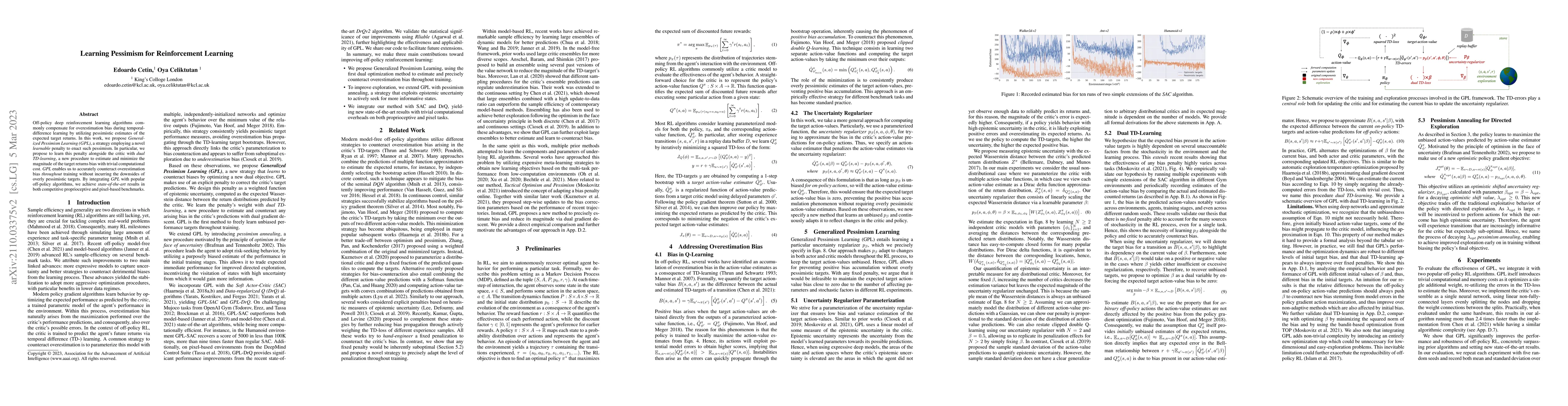 Thumbnail for Learning Pessimism for Robust and Efficient Off-Policy Reinforcement
  Learning