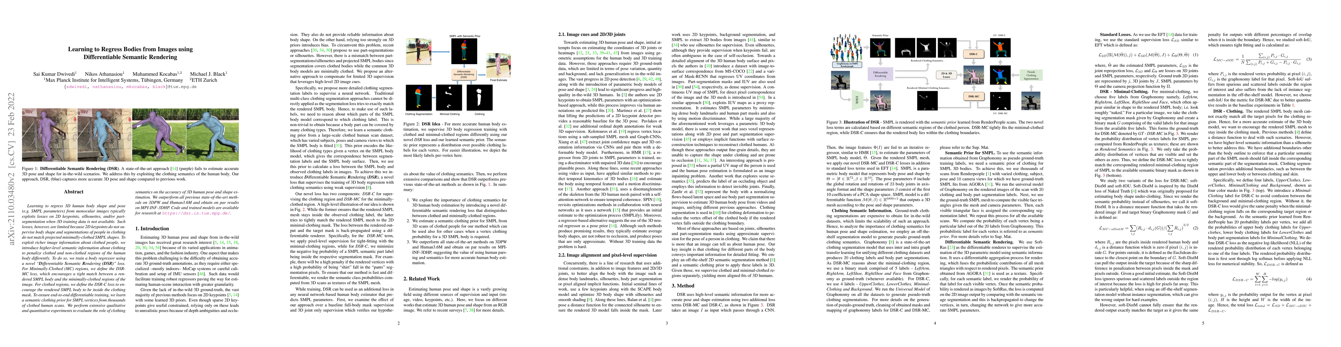 Thumbnail for Learning to Regress Bodies from Images using Differentiable Semantic
  Rendering