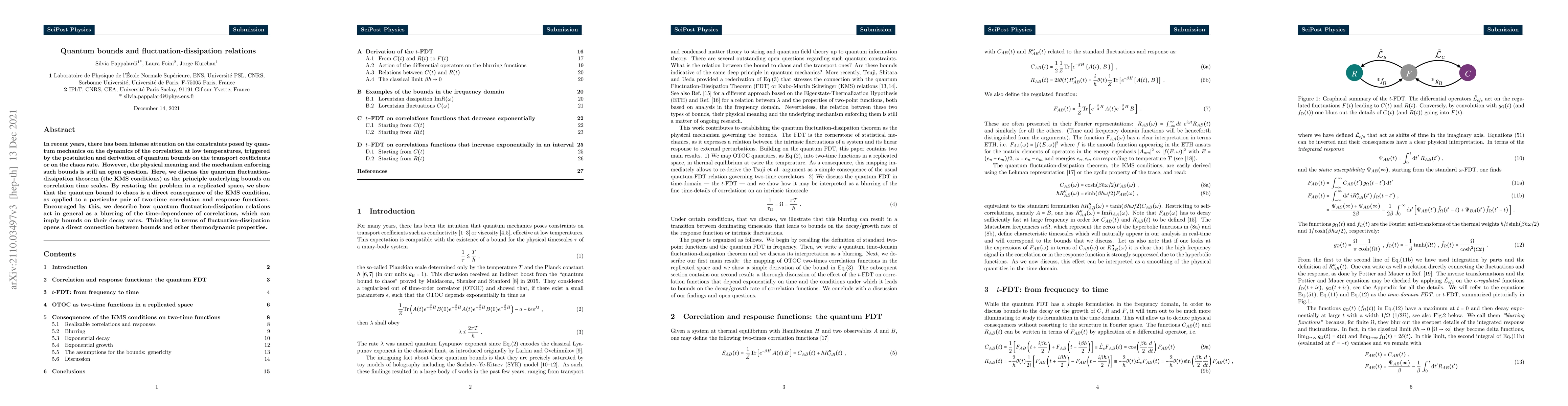 Thumbnail for Quantum bounds and fluctuation-dissipation relations