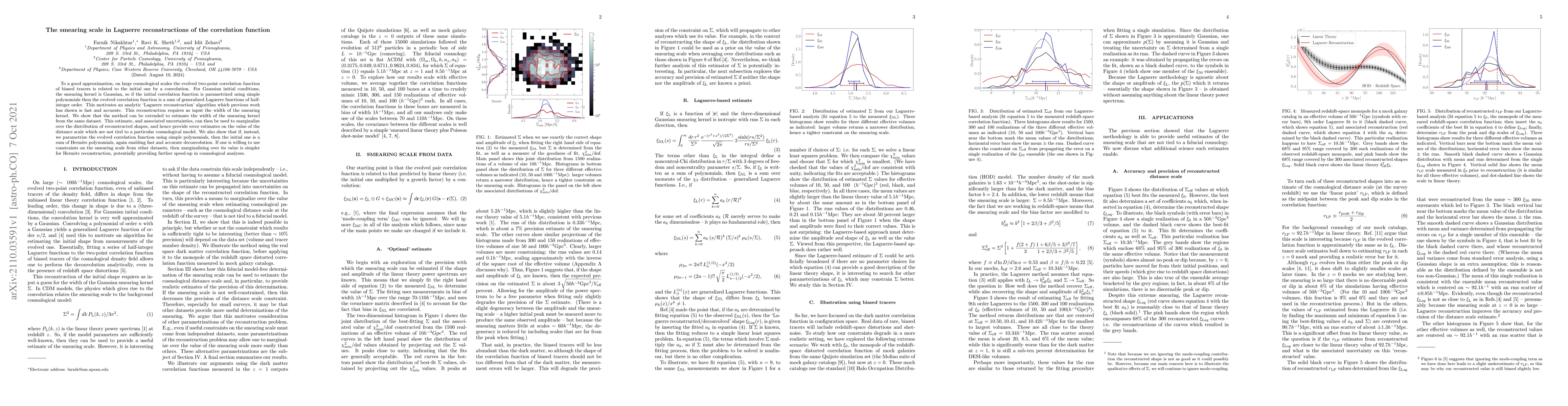 Thumbnail for The smearing scale in Laguerre reconstructions of the correlation
  function
