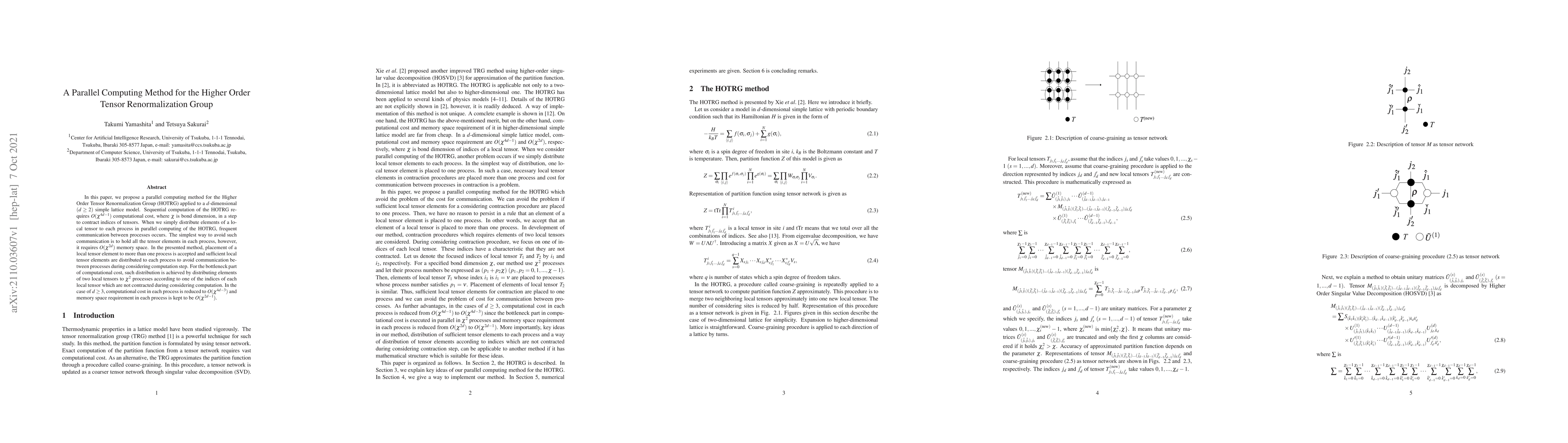 Thumbnail for A Parallel Computing Method for the Higher Order Tensor Renormalization
  Group