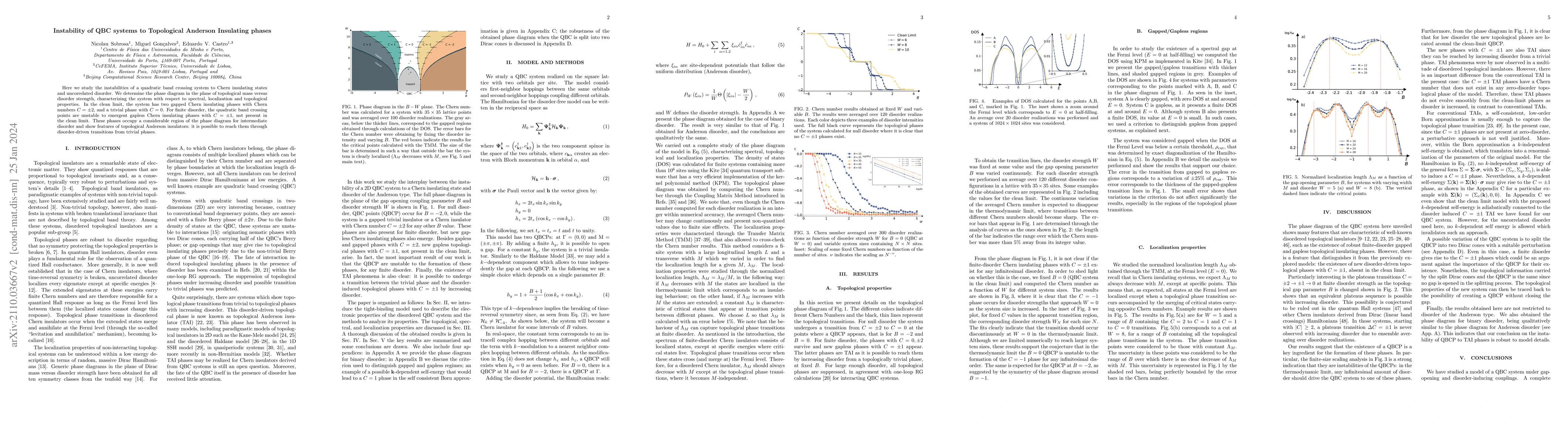 Thumbnail for Instability of QBC systems to Topological Anderson Insulating phases