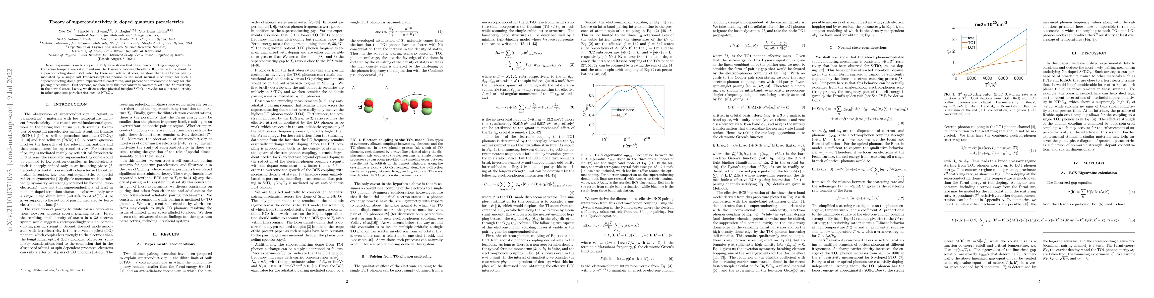 Thumbnail for Theory of superconductivity in doped quantum paraelectrics