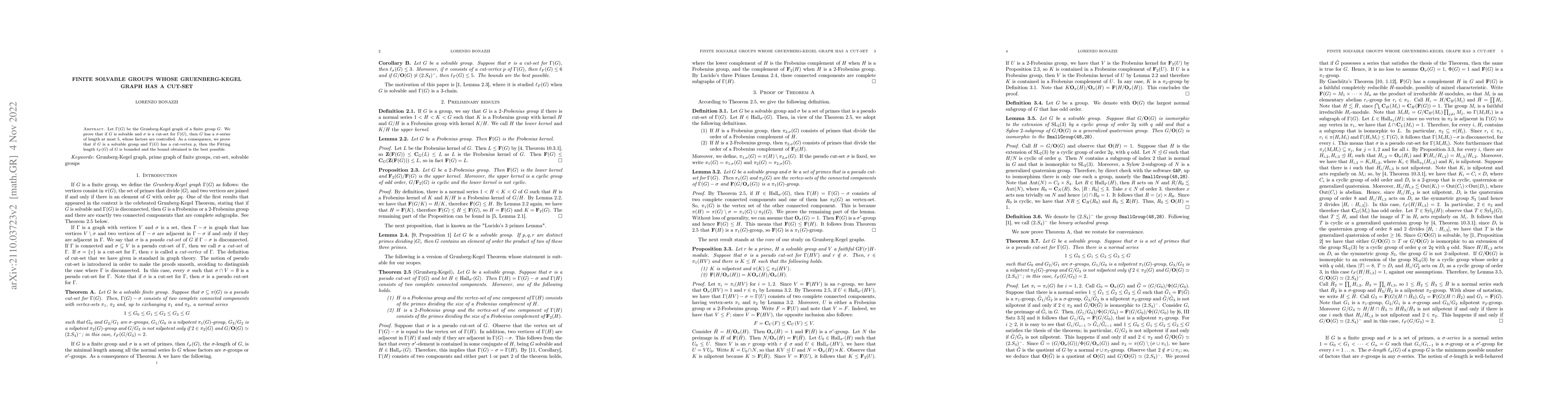 Thumbnail for Finite solvable groups whose Gruenberg-Kegel graph has a cut-set