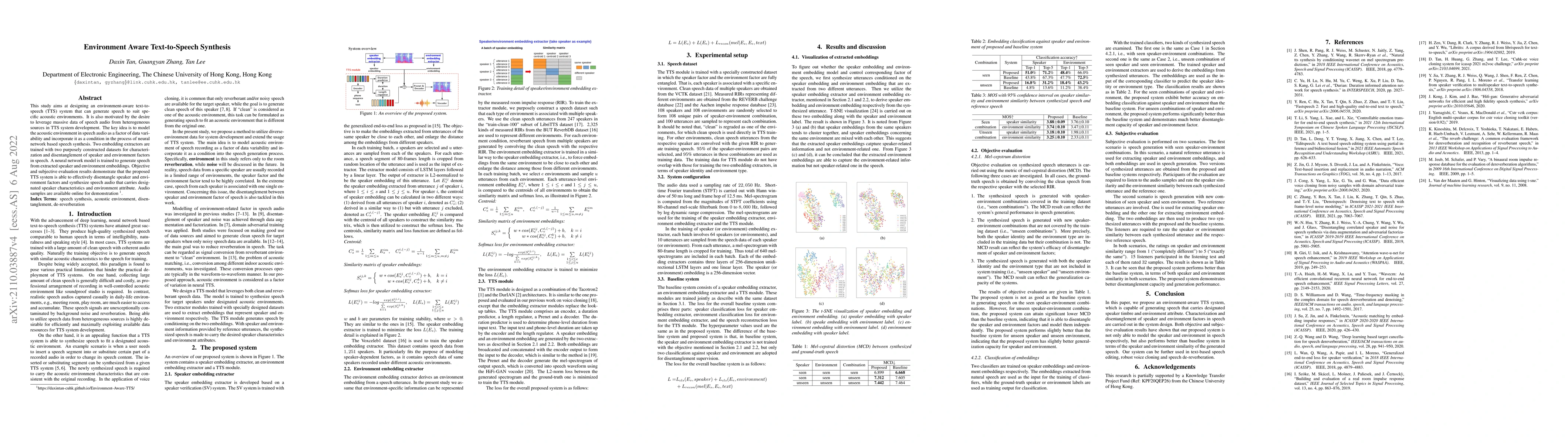 Thumbnail for Environment Aware Text-to-Speech Synthesis