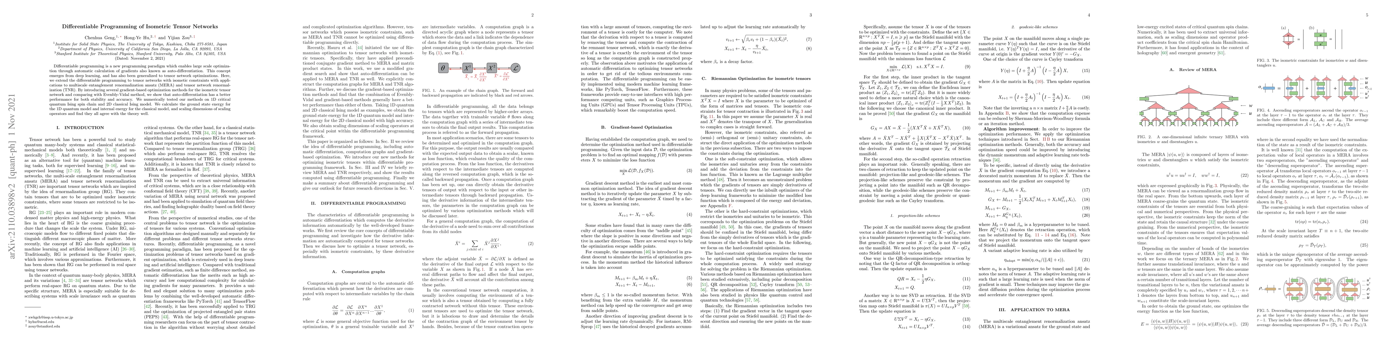Thumbnail for Differentiable Programming of Isometric Tensor Networks