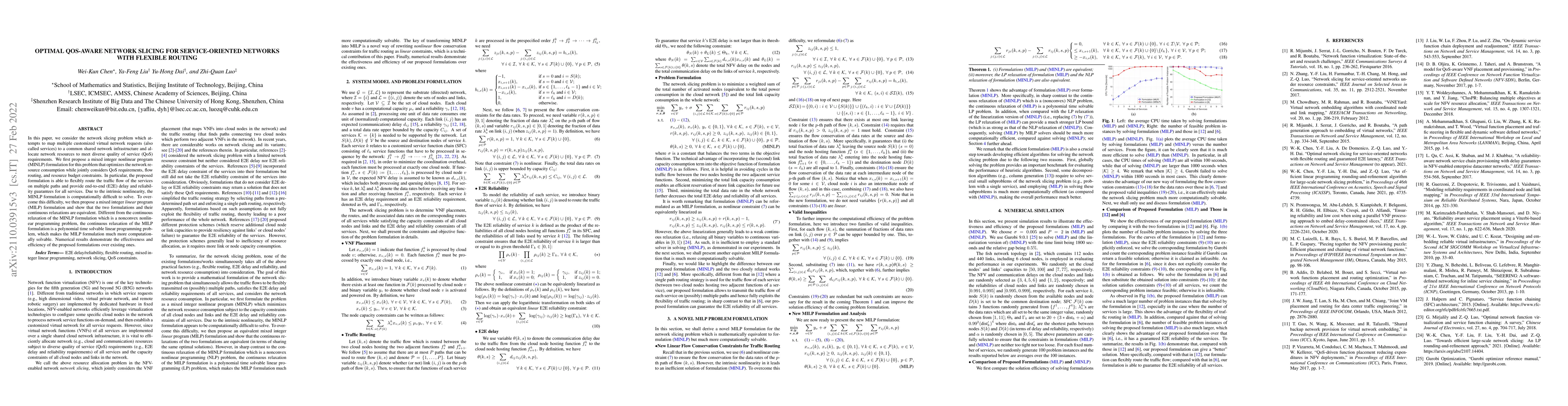 Thumbnail for Optimal QoS-Aware Network Slicing for Service-Oriented Networks with
  Flexible Routing