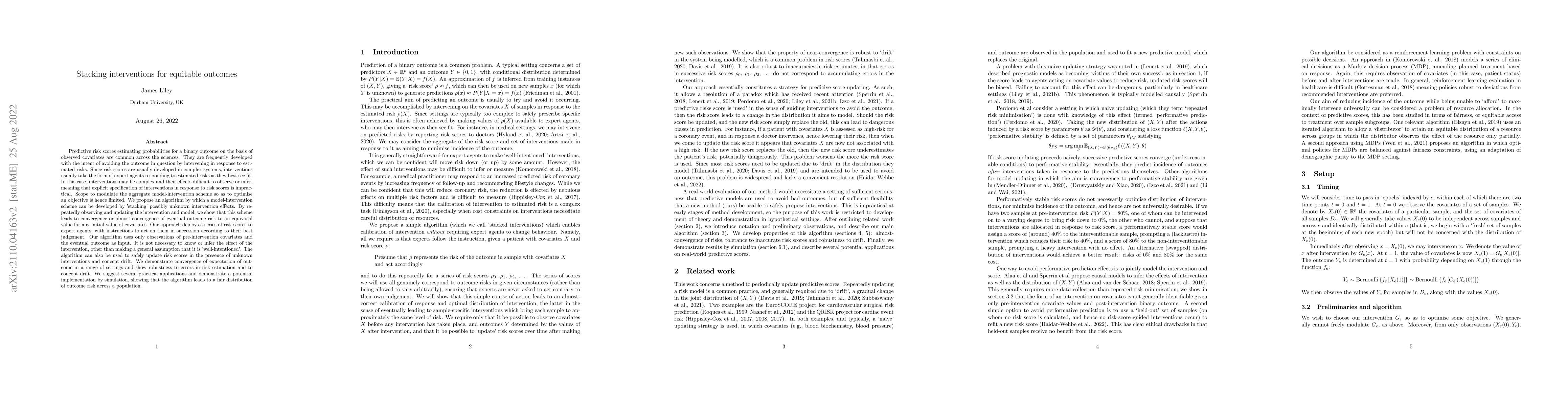 Thumbnail for Stacking interventions for equitable outcomes