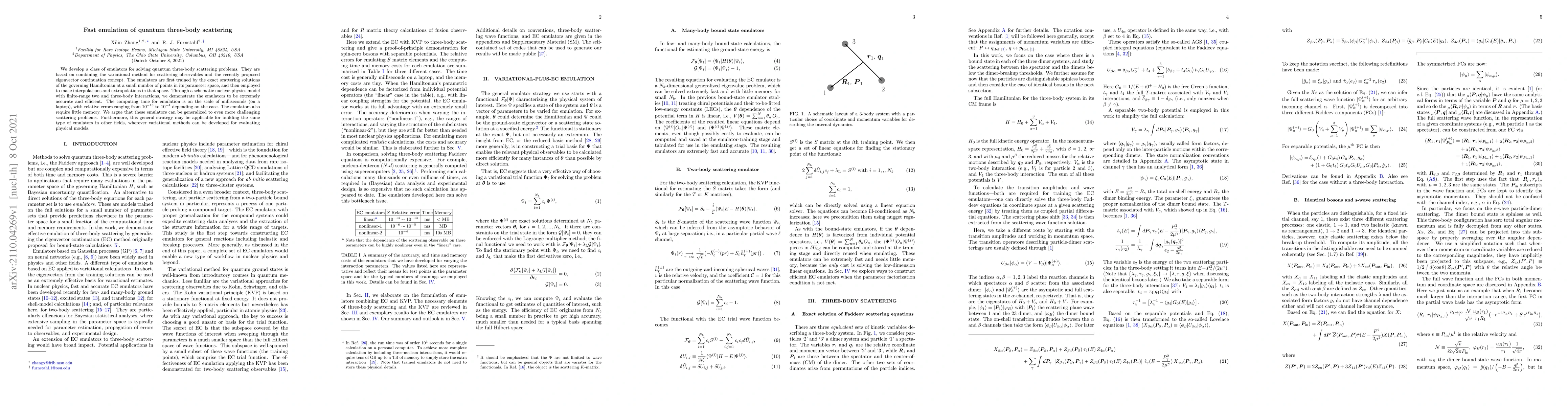 Thumbnail for Fast emulation of quantum three-body scattering