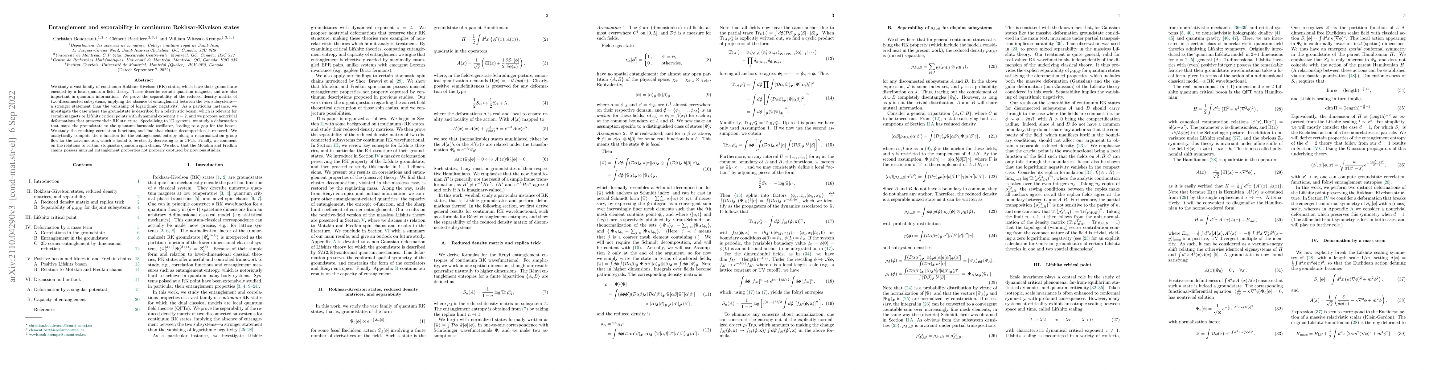 Thumbnail for Entanglement and separability in continuum Rokhsar-Kivelson states