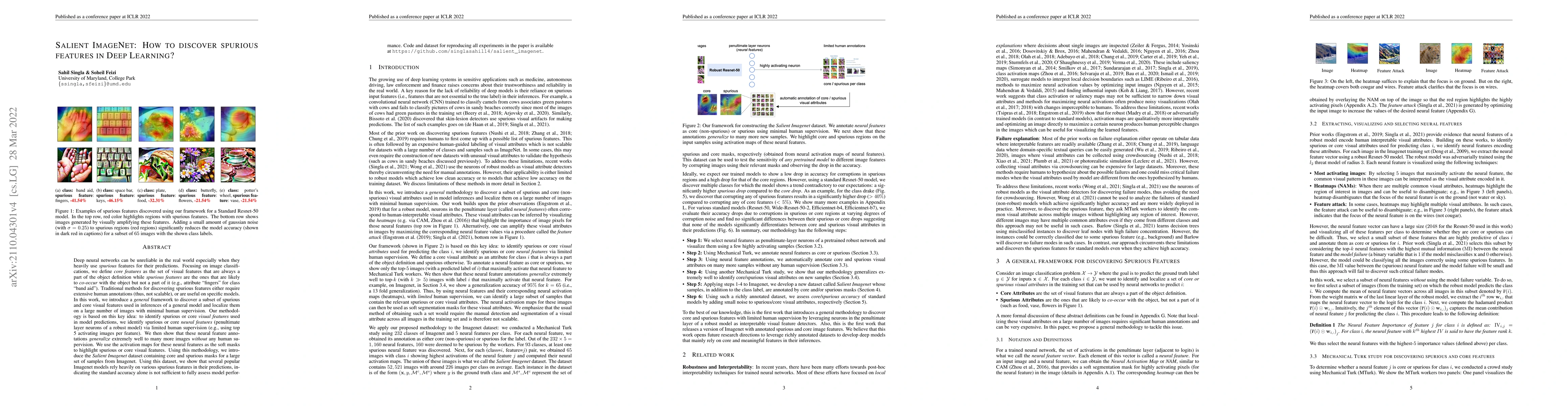 Thumbnail for Salient ImageNet: How to discover spurious features in Deep Learning?