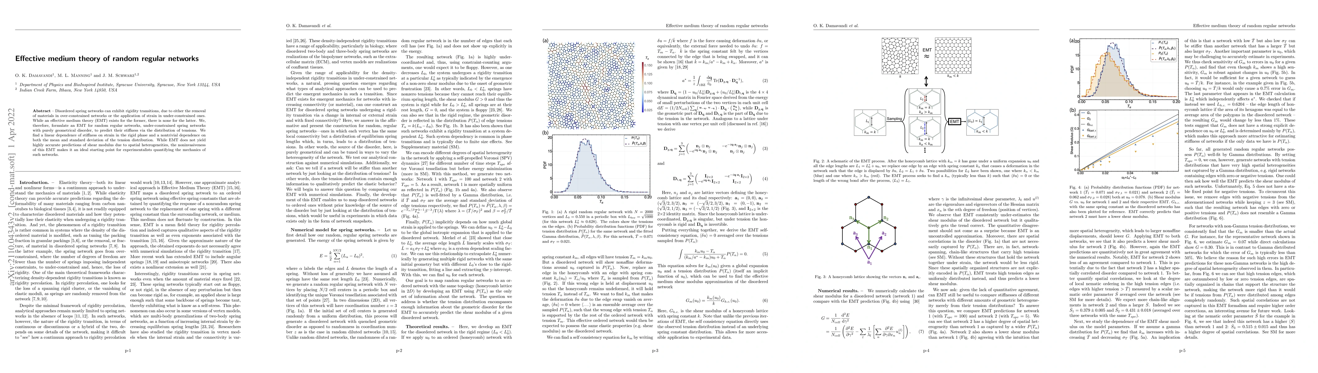 Thumbnail for Effective medium theory of random regular networks