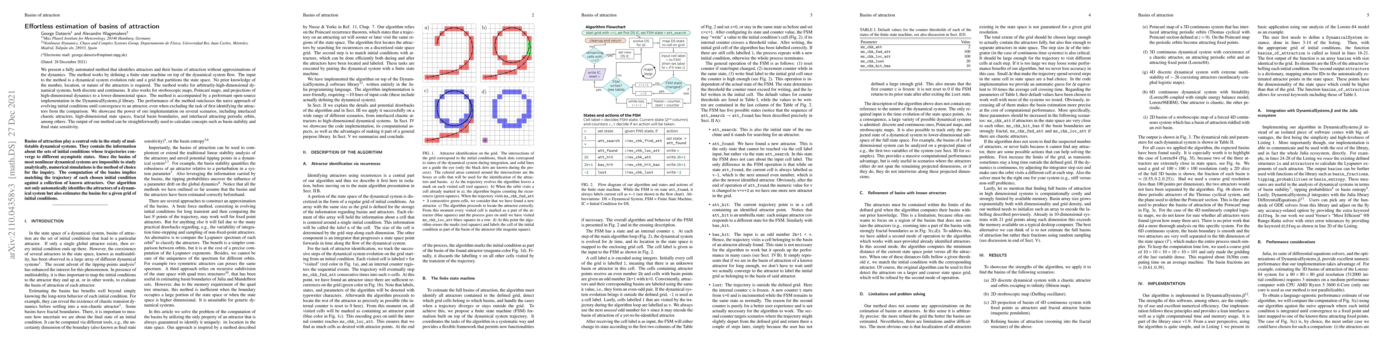 Thumbnail for Effortless estimation of basins of attraction
