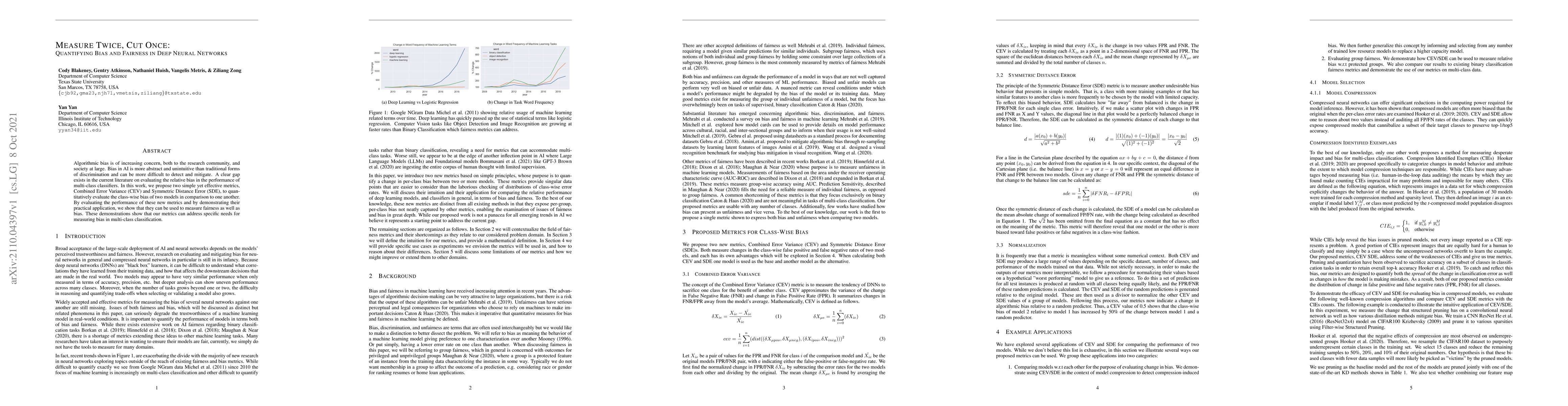 Thumbnail for Measure Twice, Cut Once: Quantifying Bias and Fairness in Deep Neural
  Networks