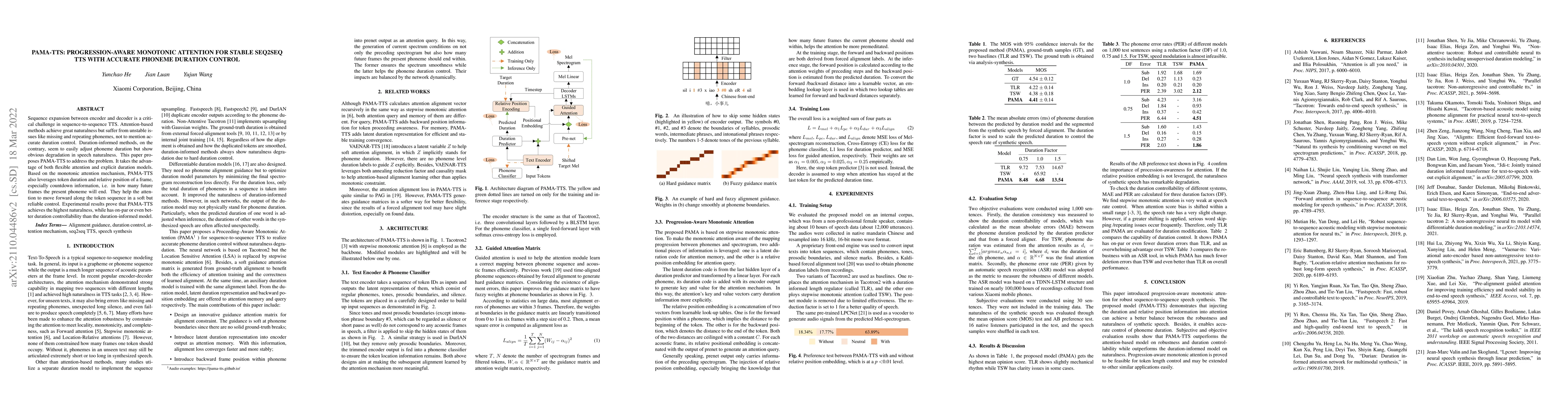 Thumbnail for PAMA-TTS: Progression-Aware Monotonic Attention for Stable Seq2Seq TTS
  With Accurate Phoneme Duration Control