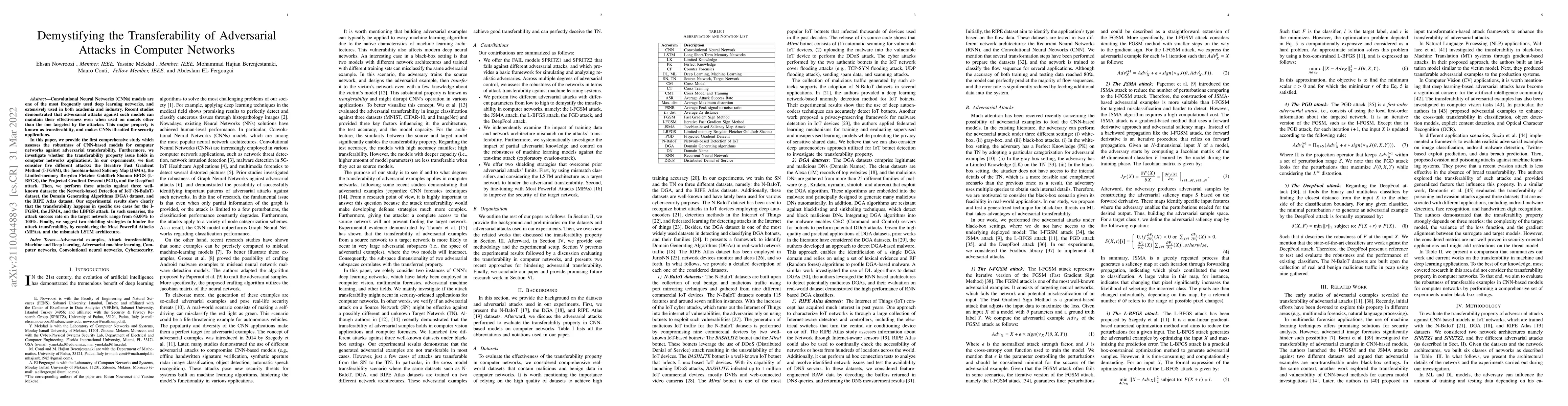 Thumbnail for Demystifying the Transferability of Adversarial Attacks in Computer
  Networks