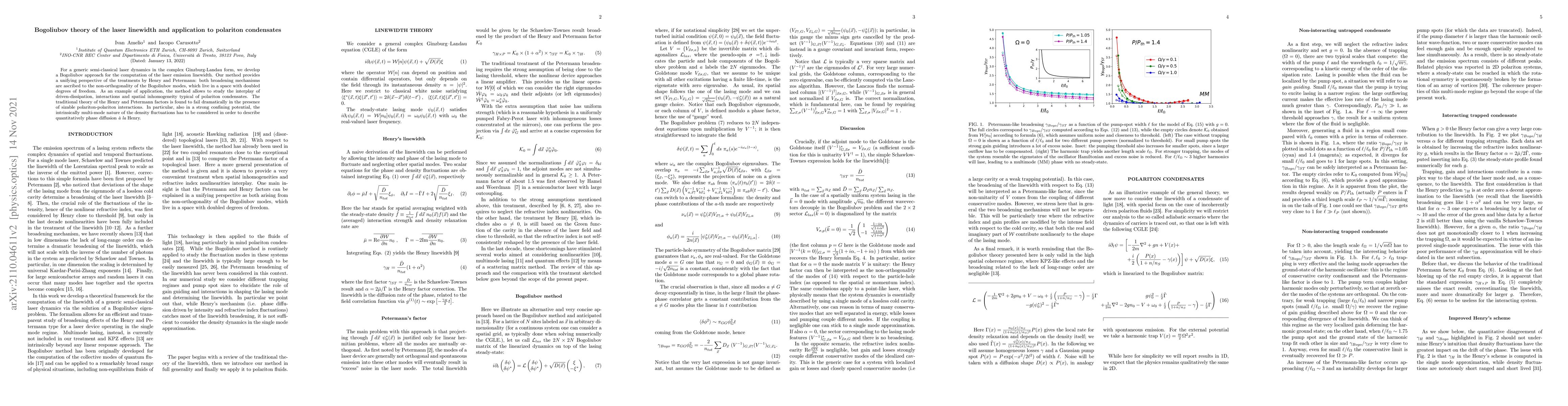 Thumbnail for Bogoliubov theory of the laser linewidth and application to polariton
  condensates