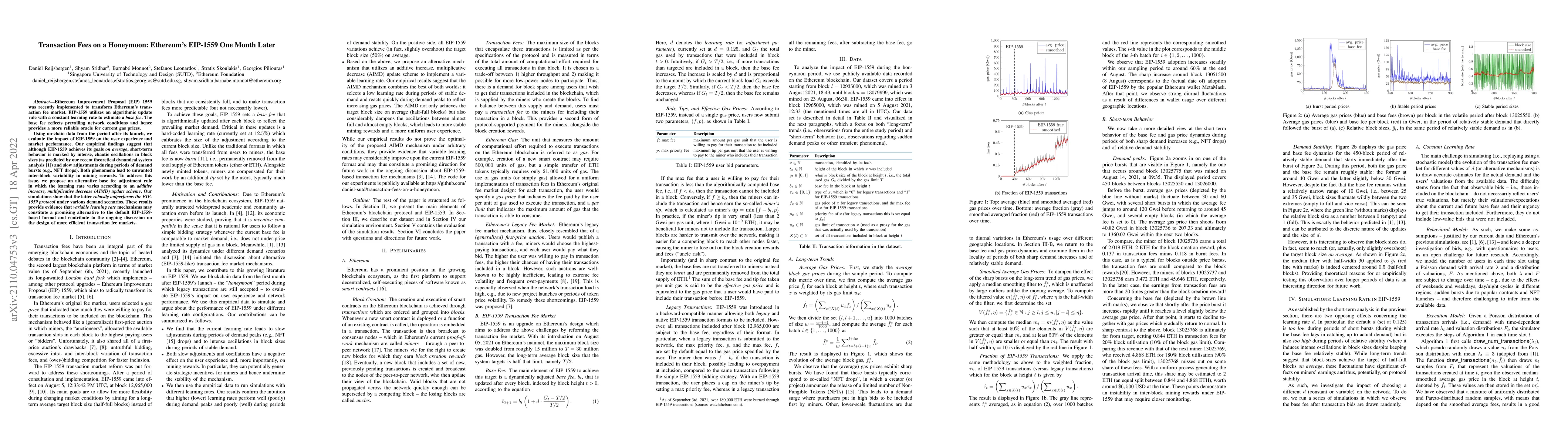 Thumbnail for Transaction Fees on a Honeymoon: Ethereum's EIP-1559 One Month Later
