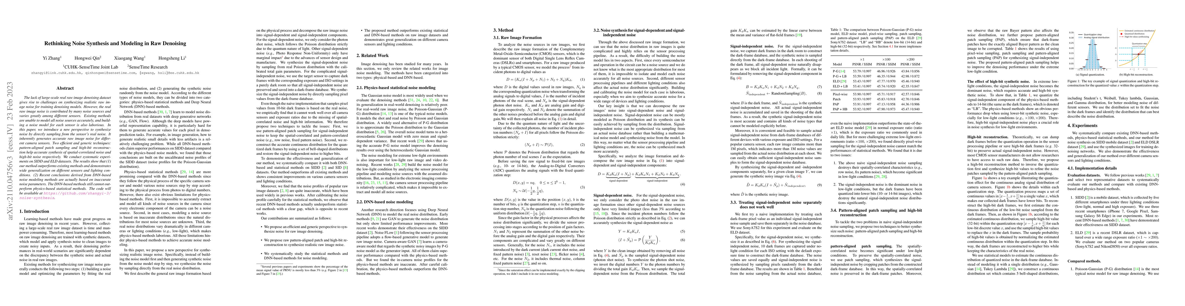 Thumbnail for Rethinking Noise Synthesis and Modeling in Raw Denoising