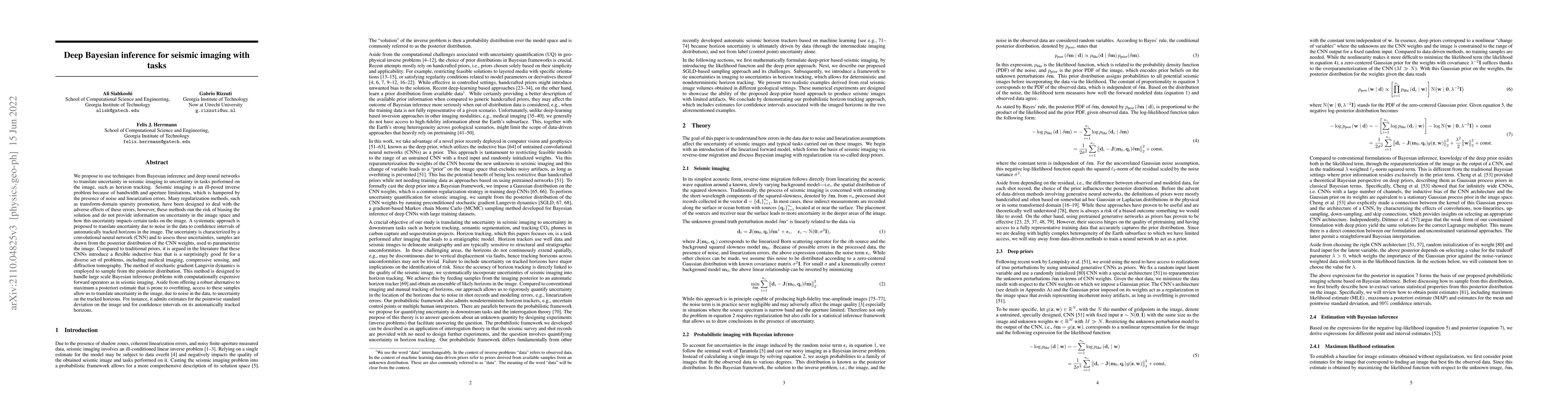 Thumbnail for Deep Bayesian inference for seismic imaging with tasks