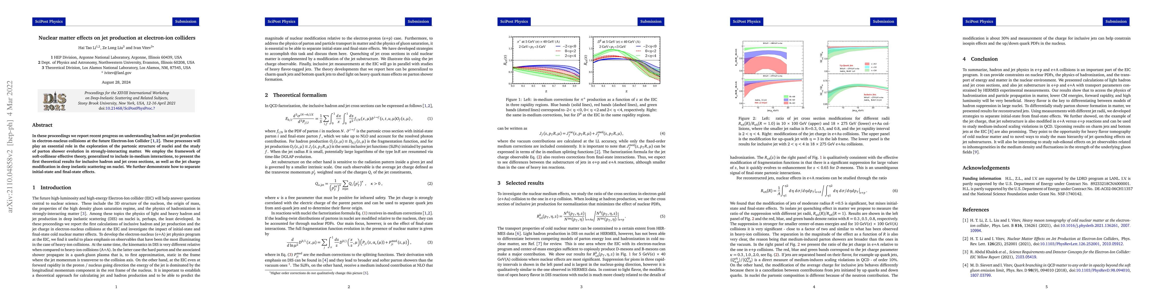 Thumbnail for Nuclear matter effects on jet production at electron-ion colliders