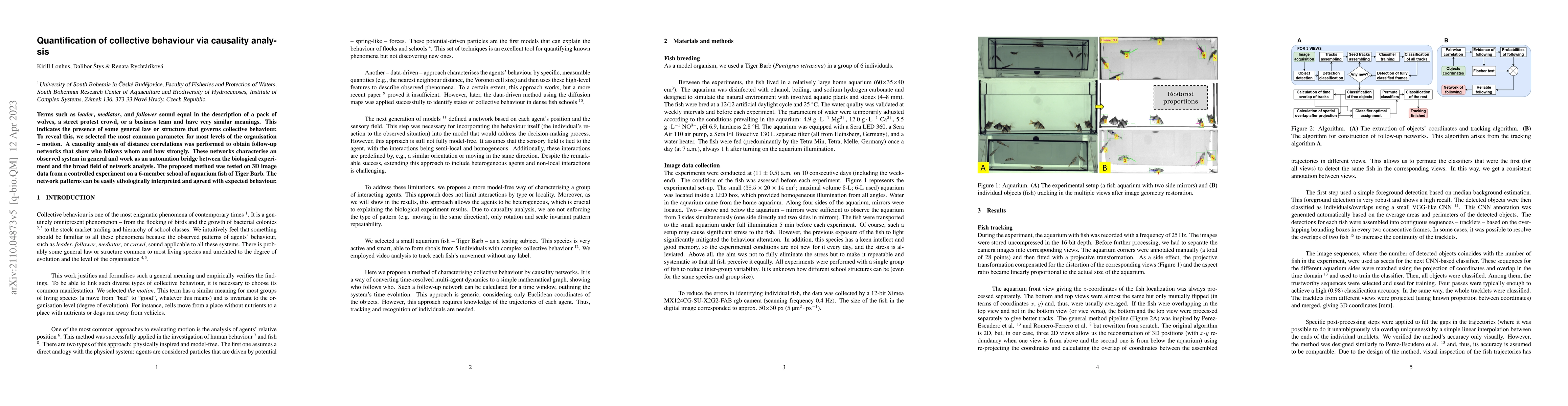Thumbnail for Quantification of collective behaviour via causality analysis