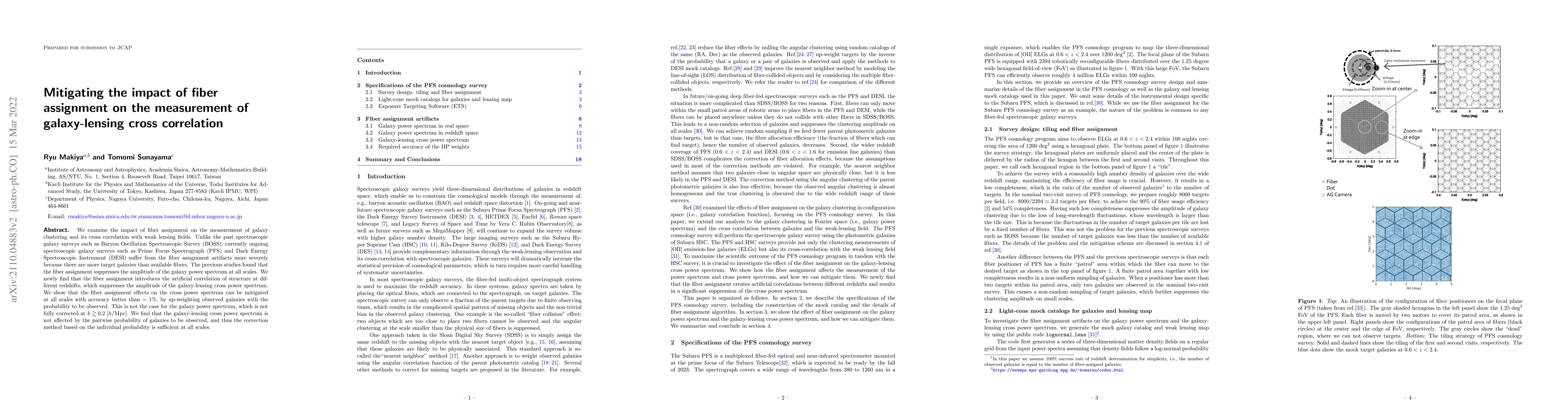 Thumbnail for Mitigating the impact of fiber assignment on the measurement of
  galaxy-lensing cross correlation