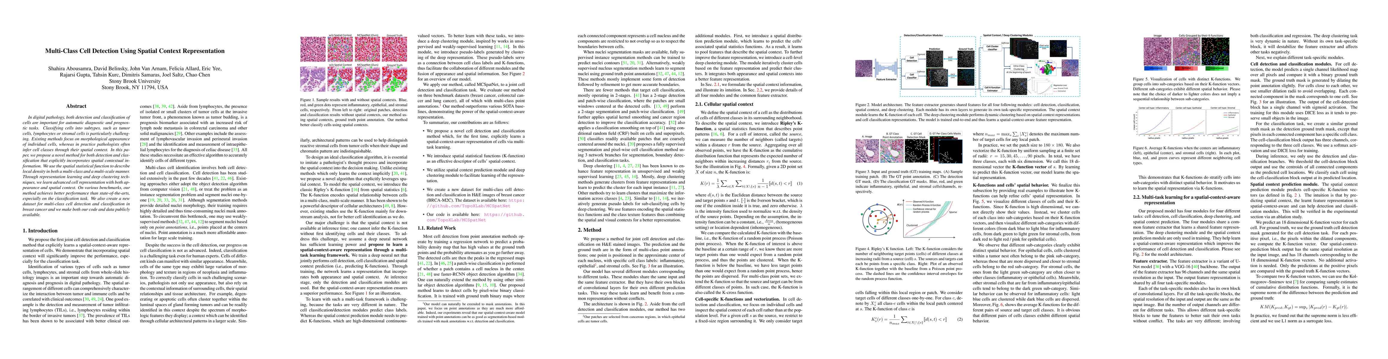 Thumbnail for Multi-Class Cell Detection Using Spatial Context Representation