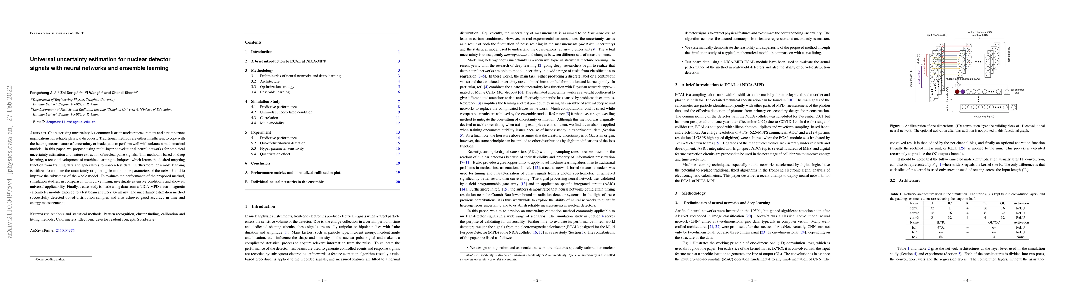 Thumbnail for Universal uncertainty estimation for nuclear detector signals with
  neural networks and ensemble learning