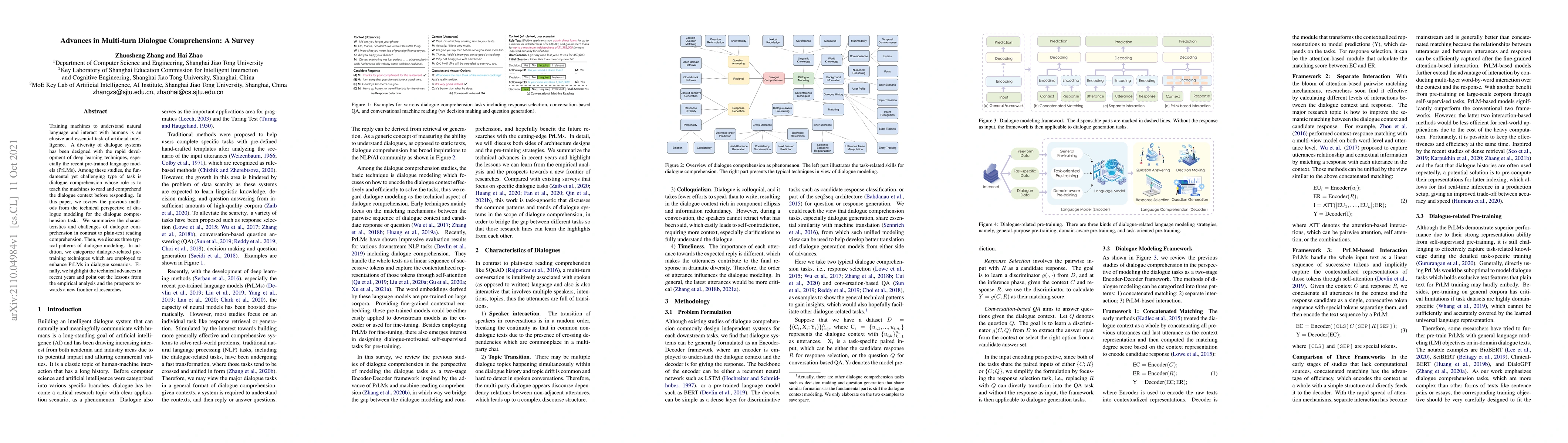 Thumbnail for Advances in Multi-turn Dialogue Comprehension: A Survey