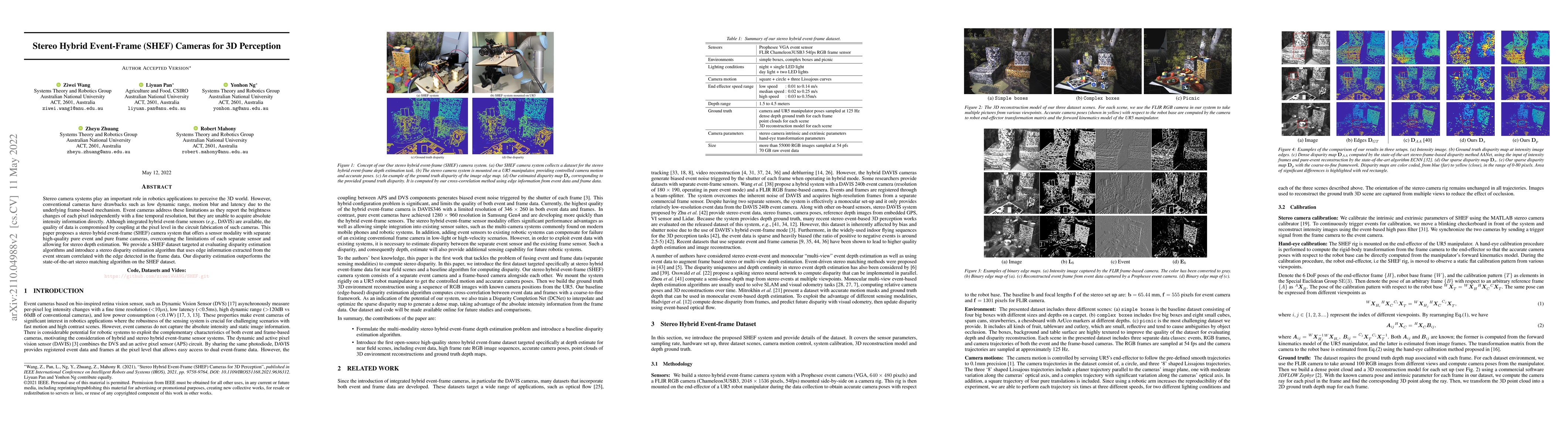 Thumbnail for Stereo Hybrid Event-Frame (SHEF) Cameras for 3D Perception