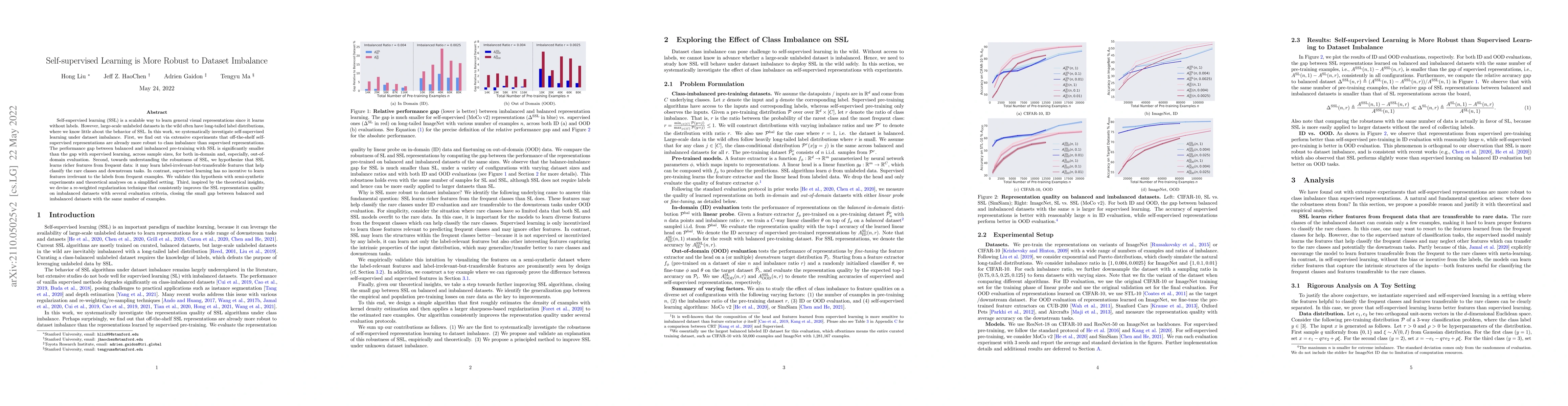 Thumbnail for Self-supervised Learning is More Robust to Dataset Imbalance