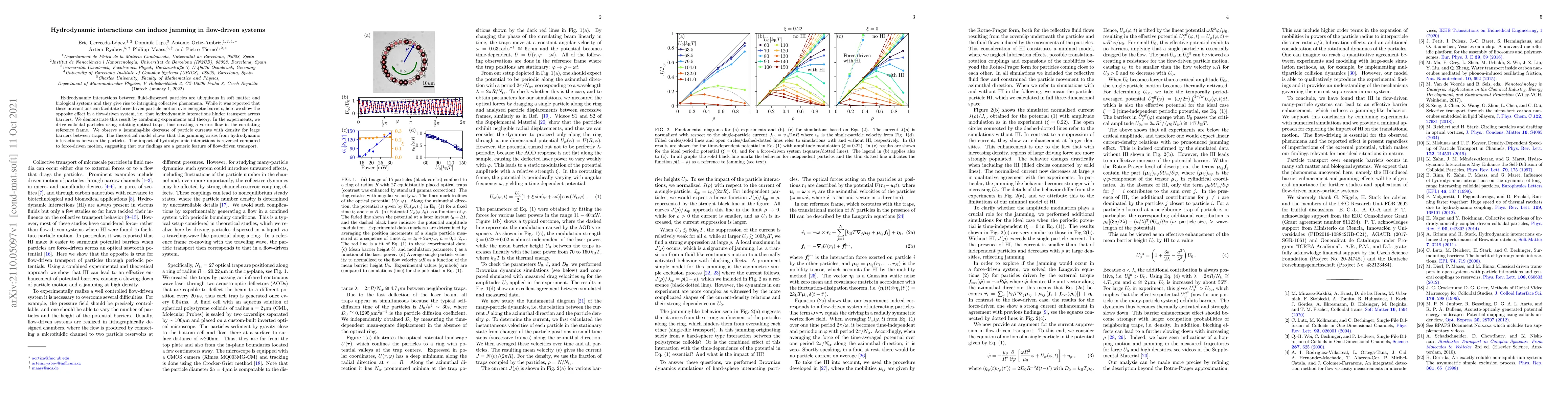 Thumbnail for Hydrodynamic interactions can induce jamming in flow-driven systems