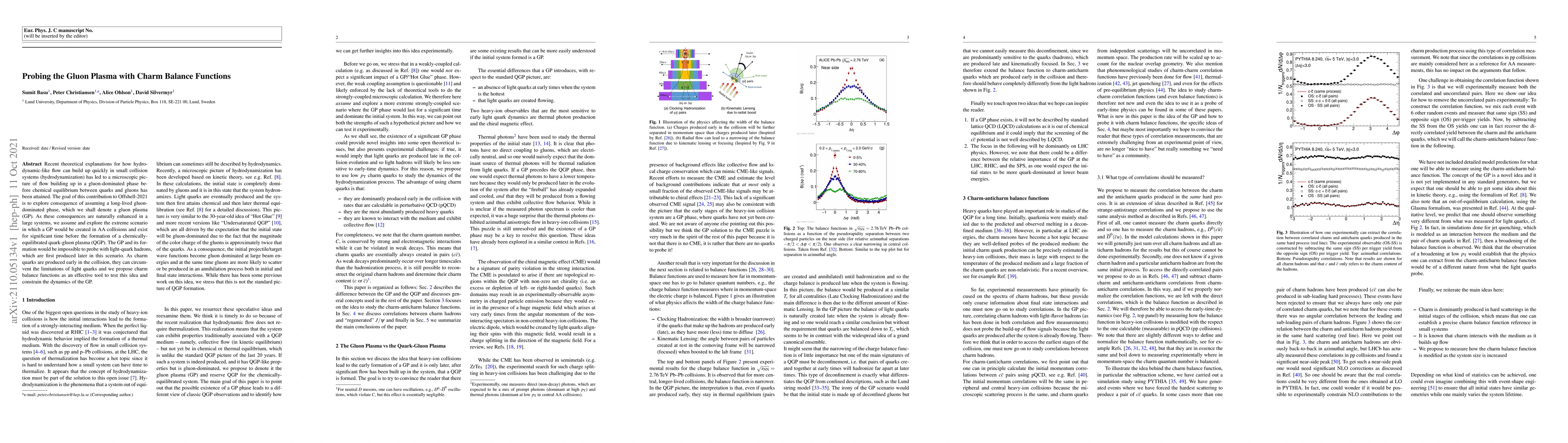 Thumbnail for Probing the Gluon Plasma with Charm Balance Functions