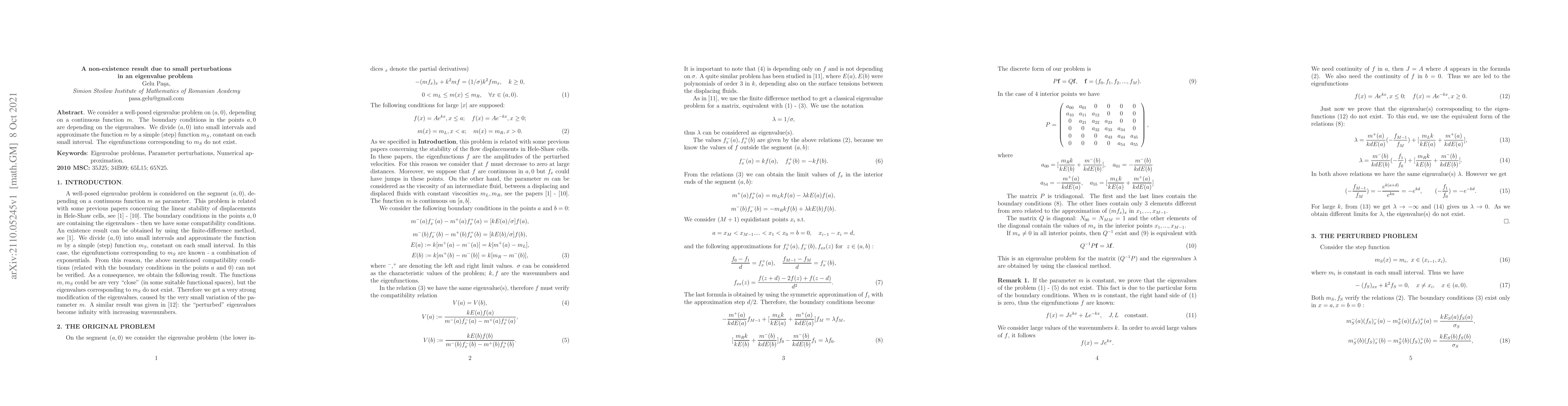 Thumbnail for A non-existence result due to small perturbations in an eigenvalue
  problem