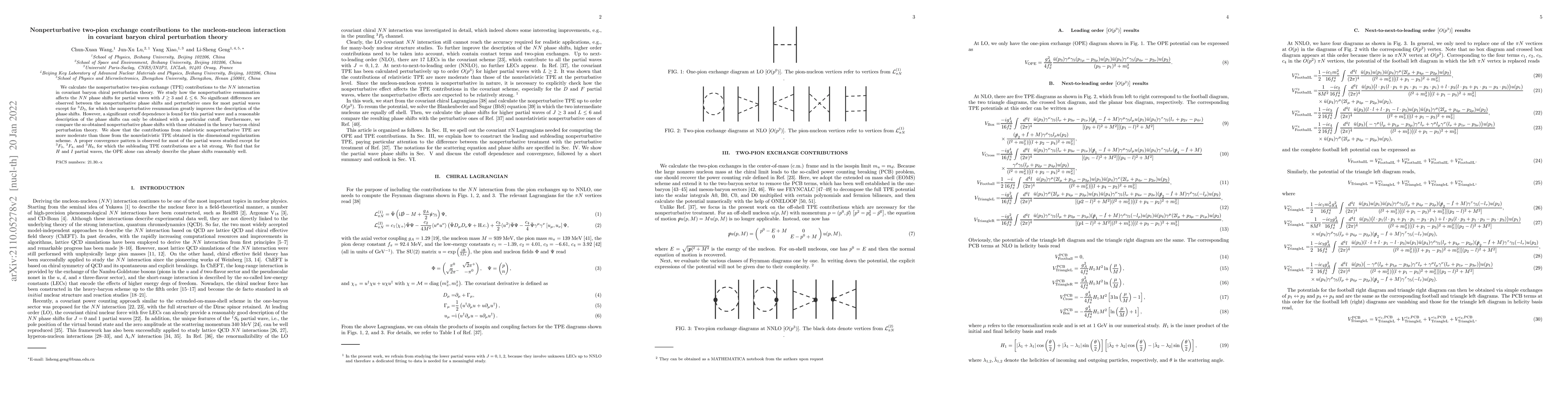 Thumbnail for Nonperturbative two-pion exchange contributions to the nucleon-nucleon
  interaction in covariant baryon chiral perturbation theory