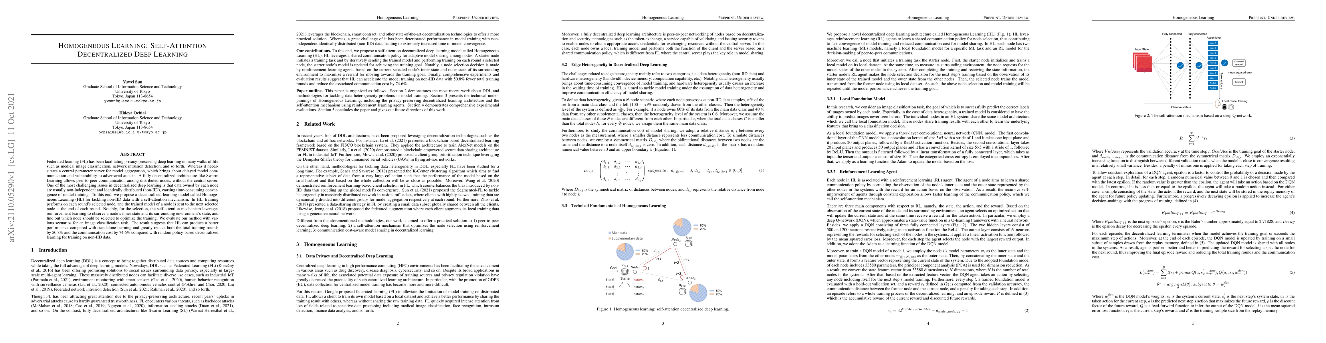 Thumbnail for Homogeneous Learning: Self-Attention Decentralized Deep Learning