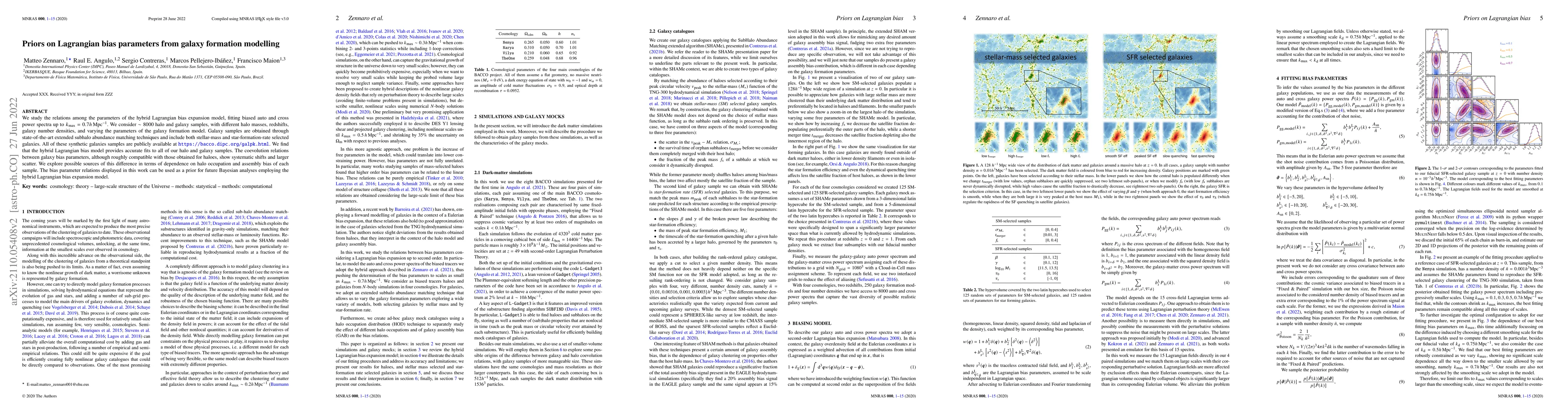 Thumbnail for Priors on Lagrangian bias parameters from galaxy formation modelling