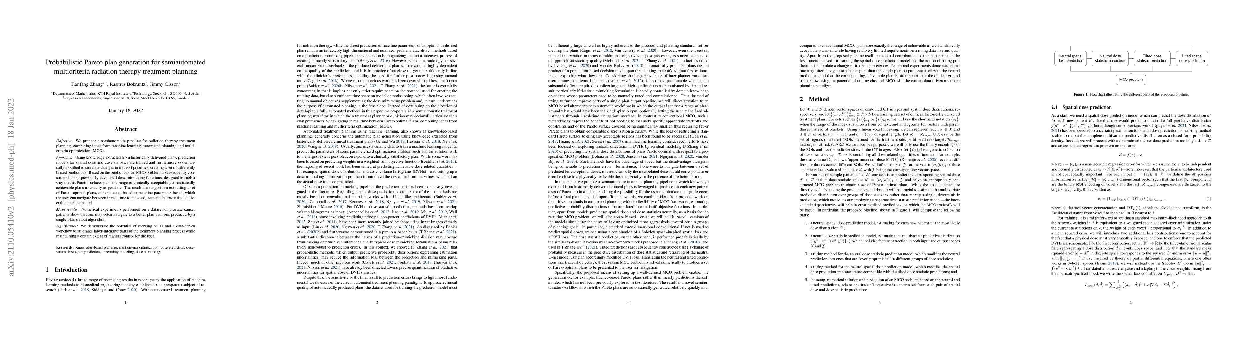 Thumbnail for Probabilistic Pareto plan generation for semiautomated multicriteria
  radiation therapy treatment planning