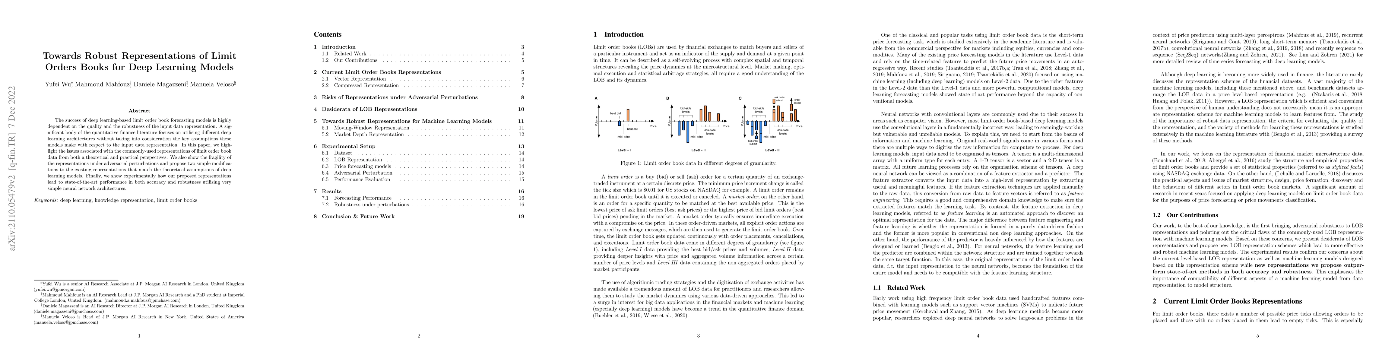 Thumbnail for Towards Robust Representation of Limit Orders Books for Deep Learning
  Models