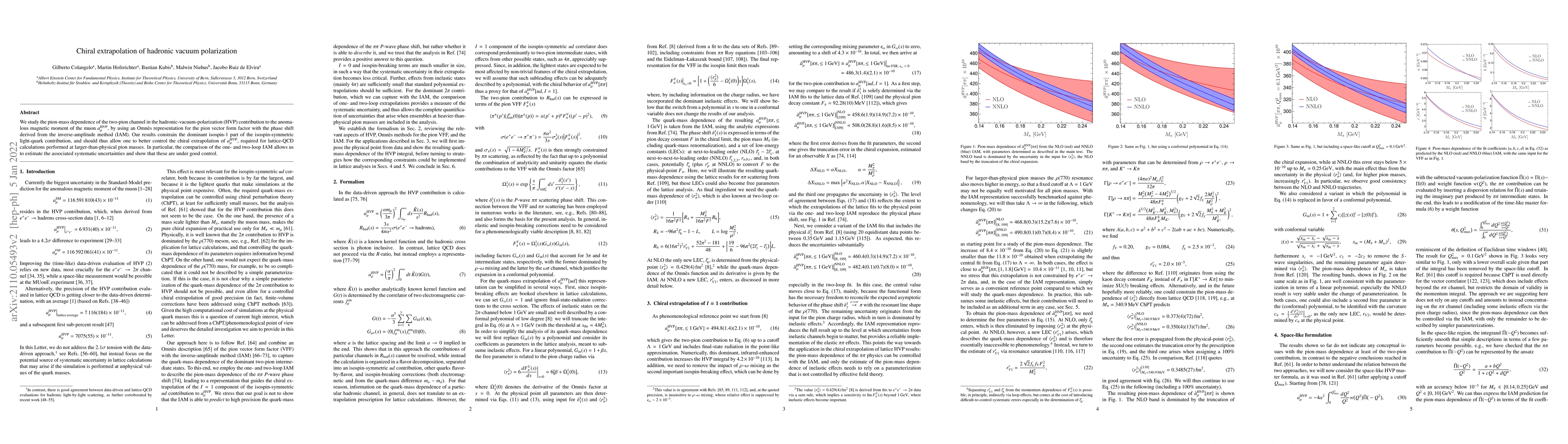 Thumbnail for Chiral extrapolation of hadronic vacuum polarization