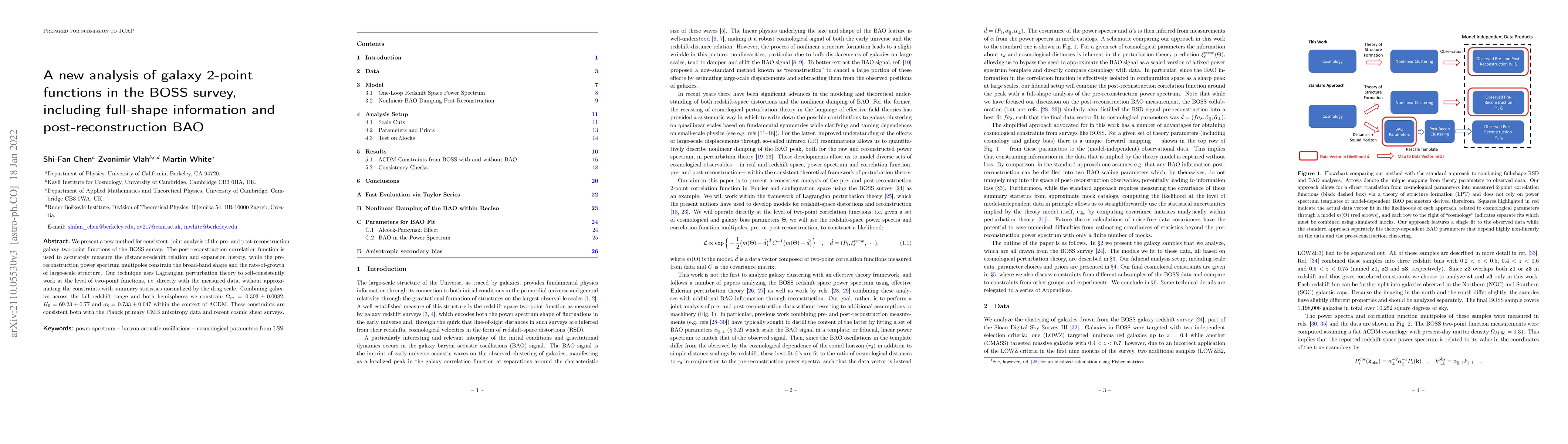 Thumbnail for A new analysis of galaxy 2-point functions in the BOSS survey, including
  full-shape information and post-reconstruction BAO
