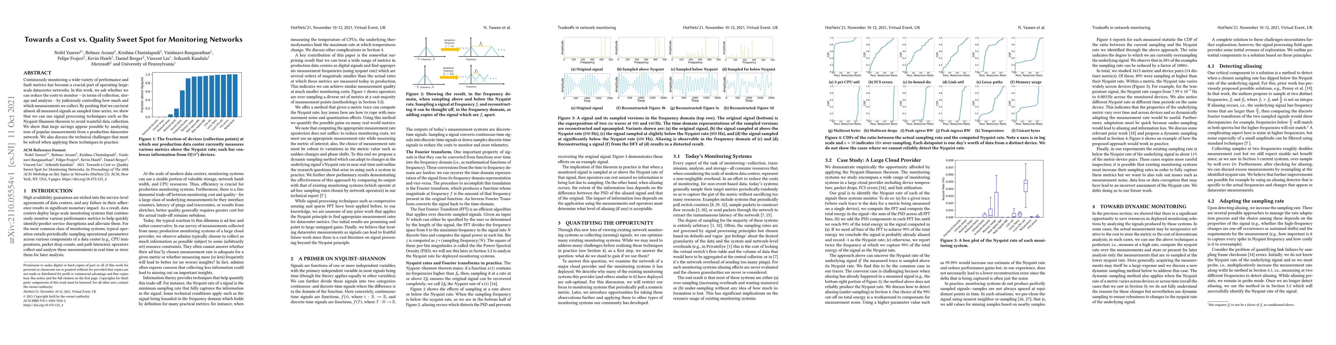Thumbnail for Towards a Cost vs. Quality Sweet Spot for Monitoring Networks