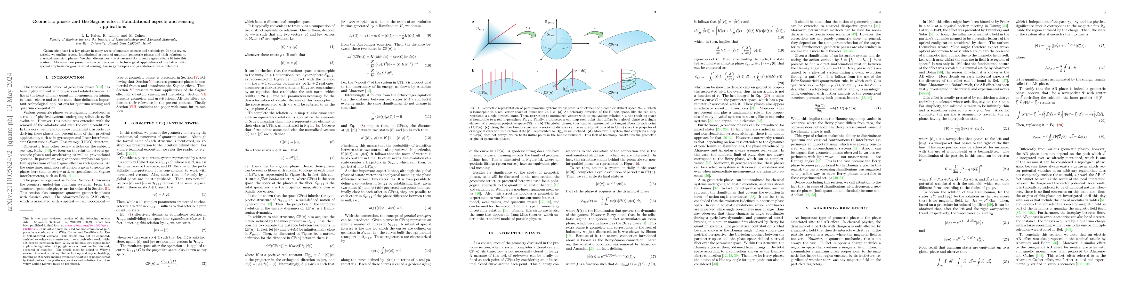 Thumbnail for Geometric phases and the Sagnac effect: Foundational aspects and sensing
  applications