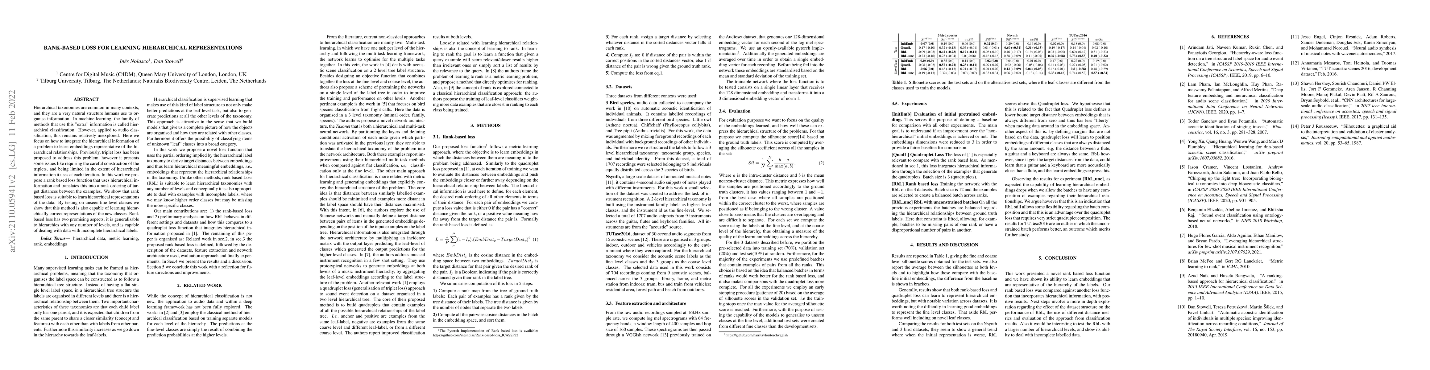 Thumbnail for Rank-based loss for learning hierarchical representations