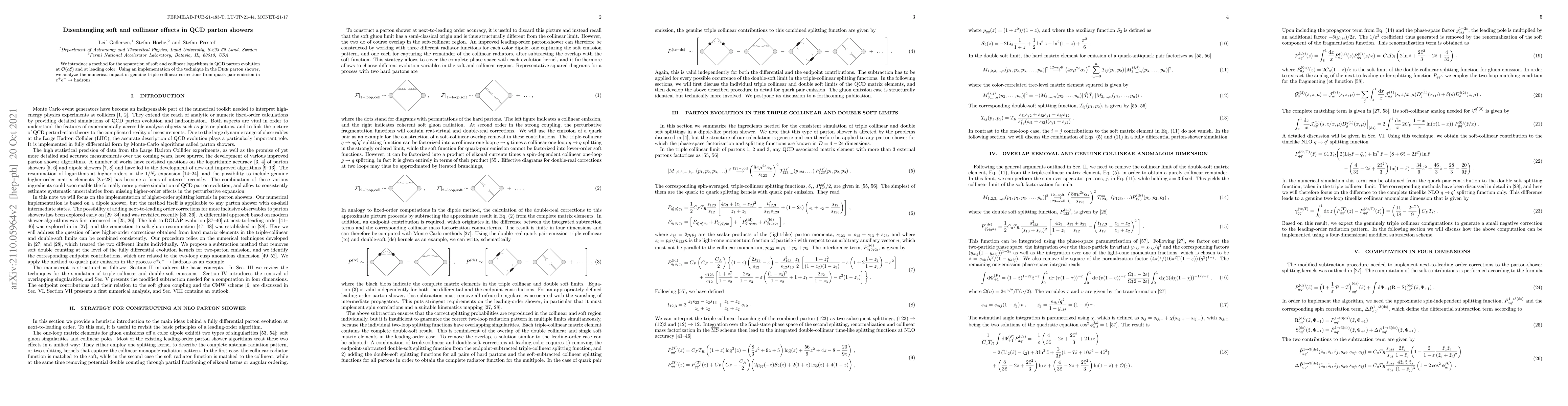 Thumbnail for Disentangling soft and collinear effects in QCD parton showers