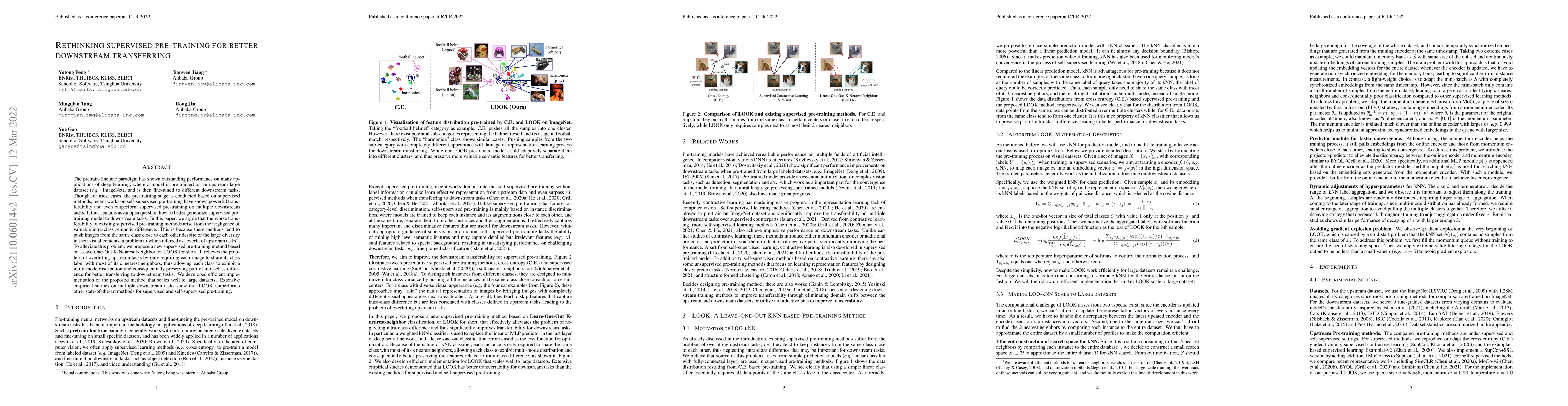 Thumbnail for Rethinking Supervised Pre-training for Better Downstream Transferring