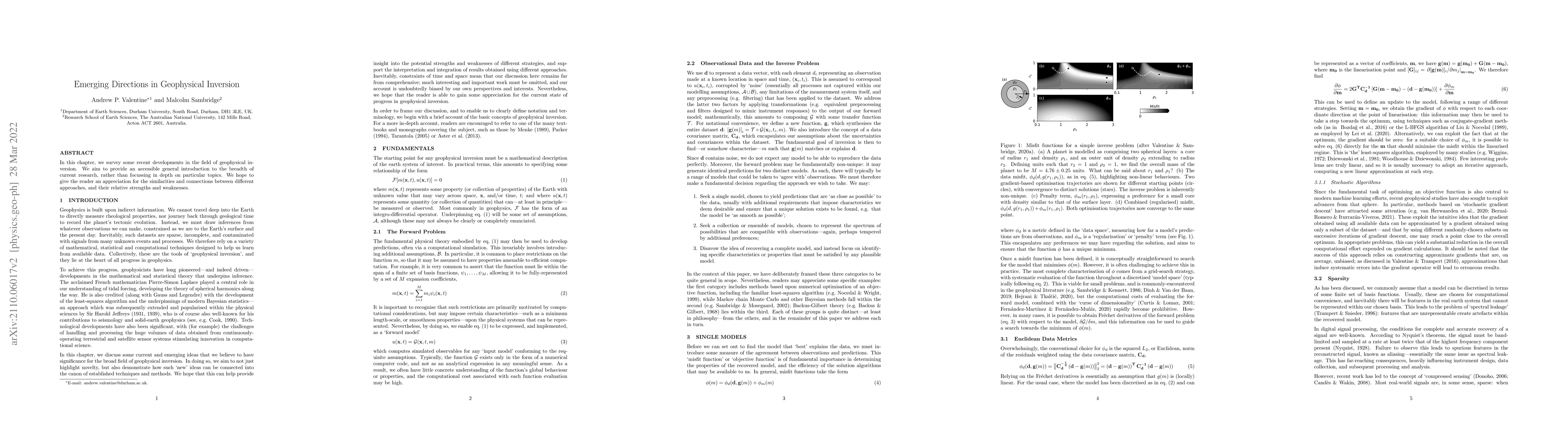 Thumbnail for Emerging Directions in Geophysical Inversion