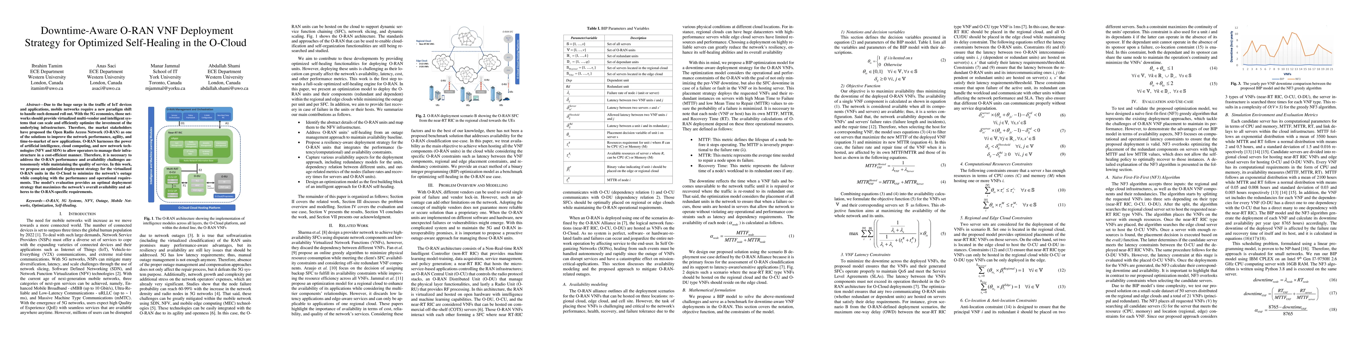 Thumbnail for Downtime-Aware O-RAN VNF Deployment Strategy for Optimized Self-Healing
  in the O-Cloud