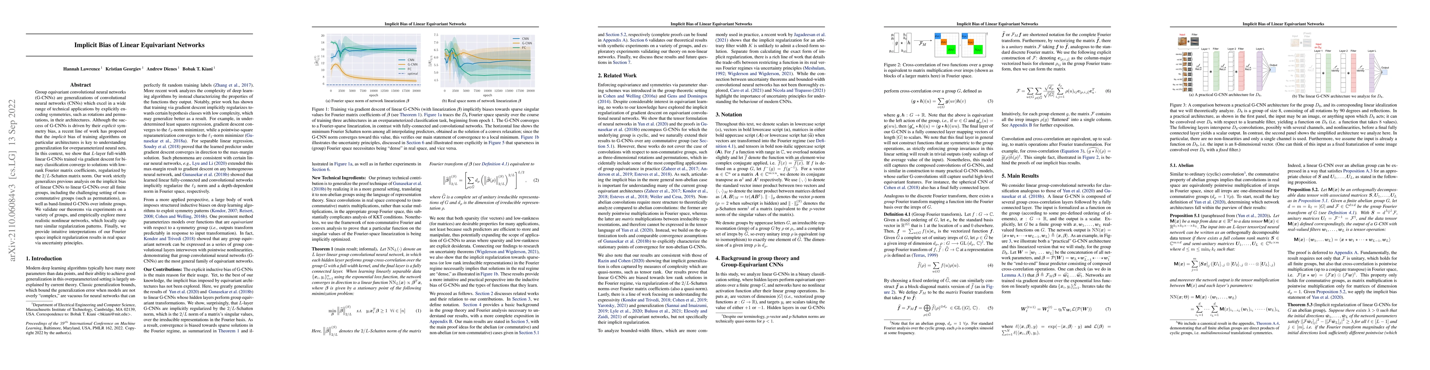 Thumbnail for Implicit Bias of Linear Equivariant Networks